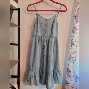 Blue Dress with Buttons